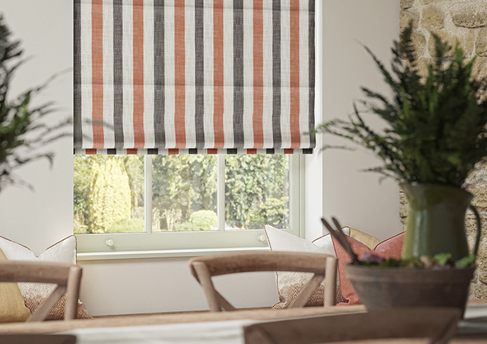 Abilene Stripe, Rust - Roman Blind - Image 5